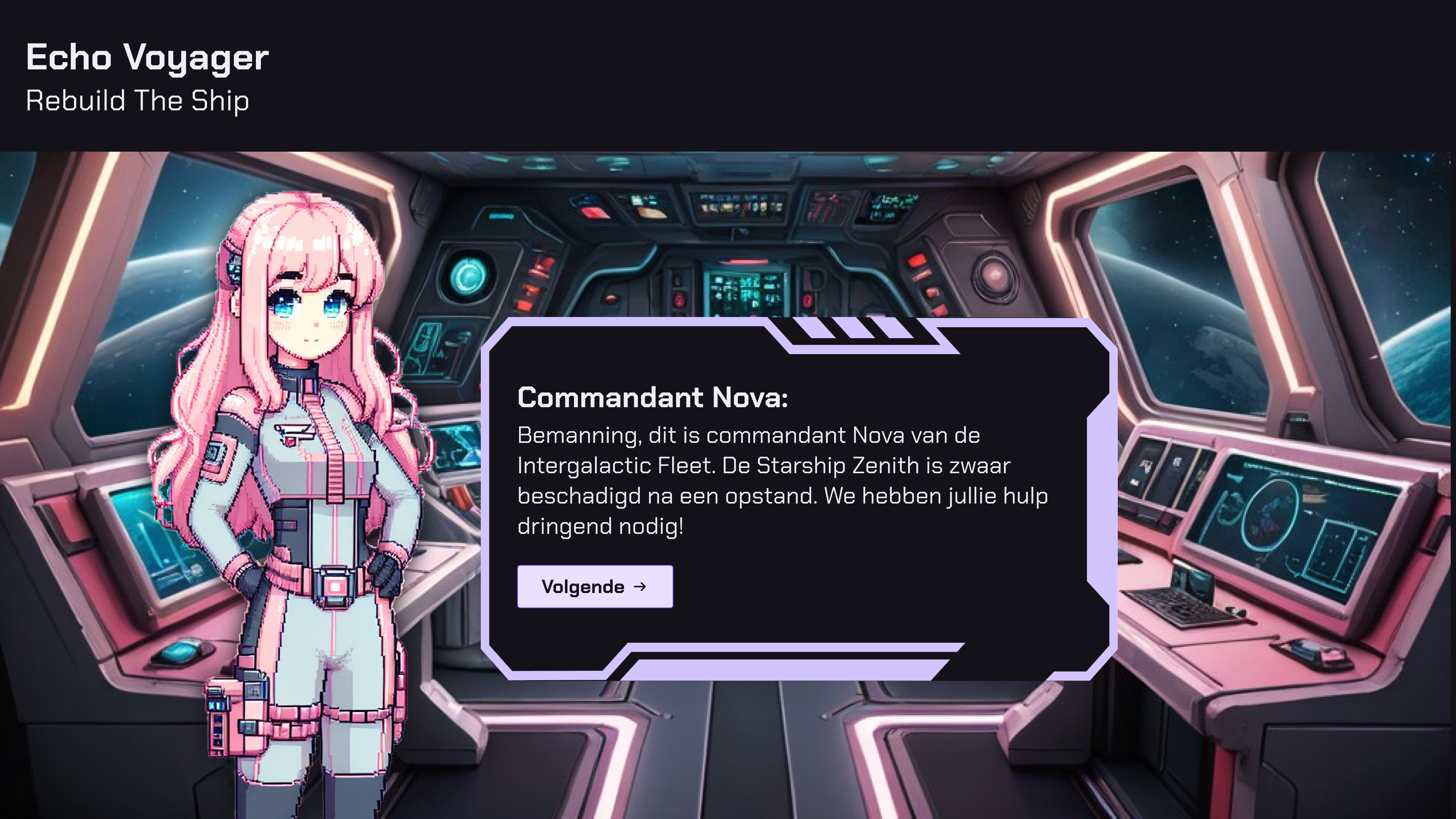 Screenshot van Team Project